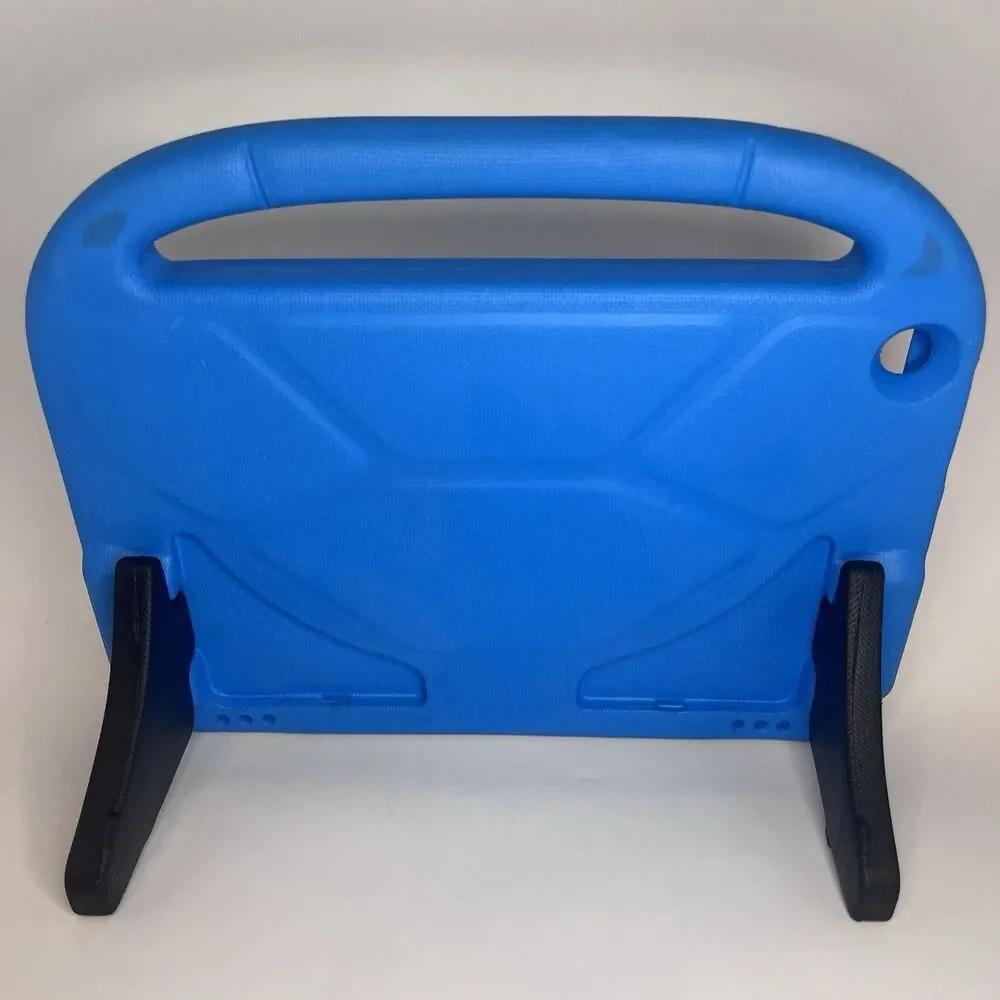 Kids Tablet Case 10 Inch EVA Foam Shockproof Blue with Handle Kickstand